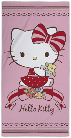 Badhandduk - Hello Kitty - 70x140 cm - Härlig kvalitet 